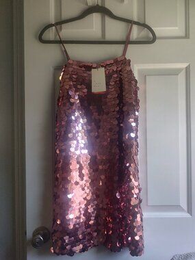 Brand New A New Day Pink Sequin Dress
